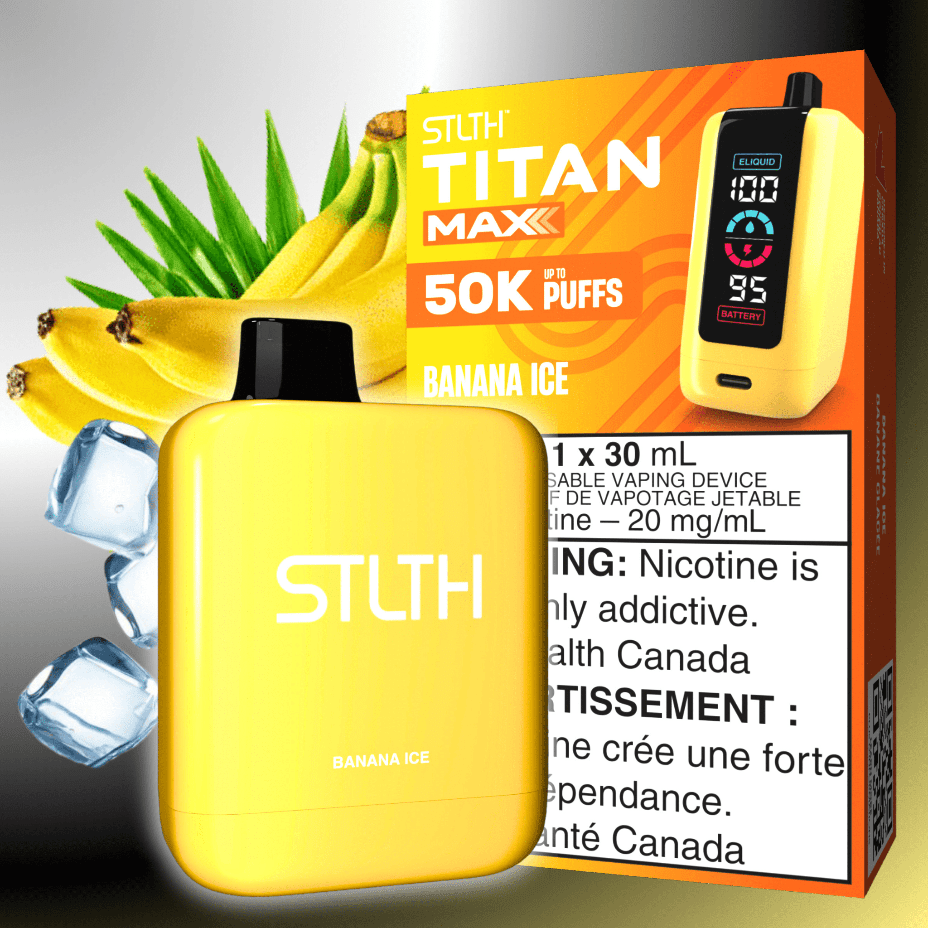 STLTH Disposable Vape 50000 Puffs STLTH Titan Max 50k Disposable Vape-Banana Ice STLTH Titan Max 50k Disposable Vape-Banana Ice in Yorkton SK