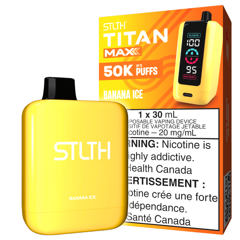 STLTH Disposable Vape 50000 Puffs STLTH Titan Max 50k Disposable Vape-Banana Ice STLTH Titan Max 50k Disposable Vape-Banana Ice in Yorkton SK