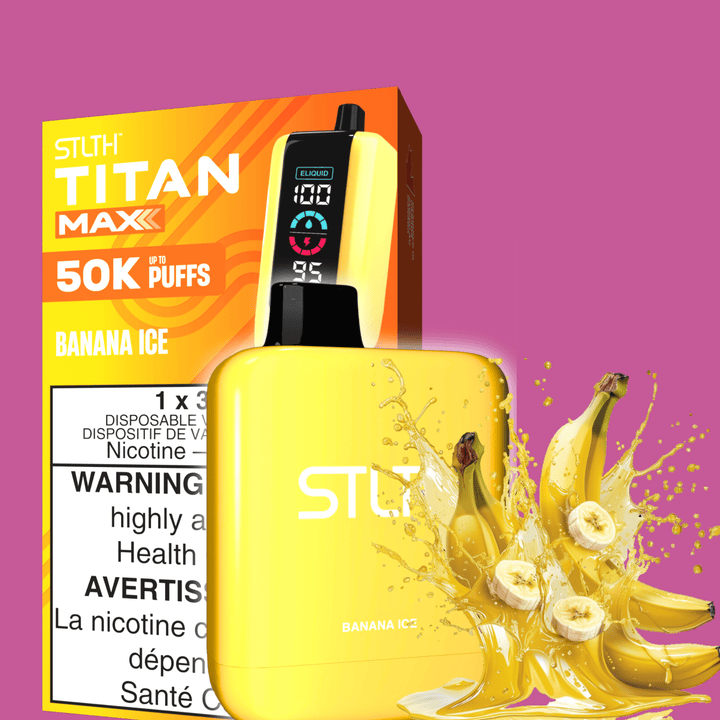 STLTH Disposable Vape 50000 Puffs STLTH Titan Max 50k Disposable Vape-Banana Ice STLTH Titan Max 50k Disposable Vape-Banana Ice in Yorkton SK