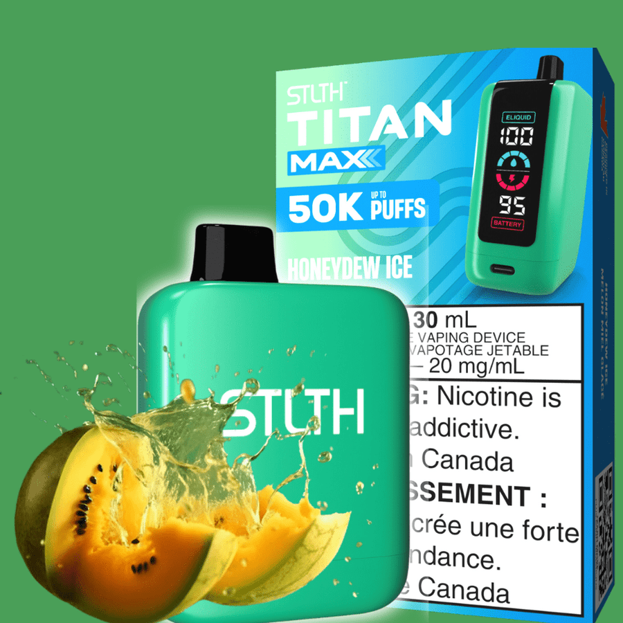 STLTH Disposable Vape 50000 Puffs STLTH Titan Max 50k Disposable Vape-Honeydew Ice STLTH Titan Max 50k Disposable Vape-Honeydew Ice in Yorkton