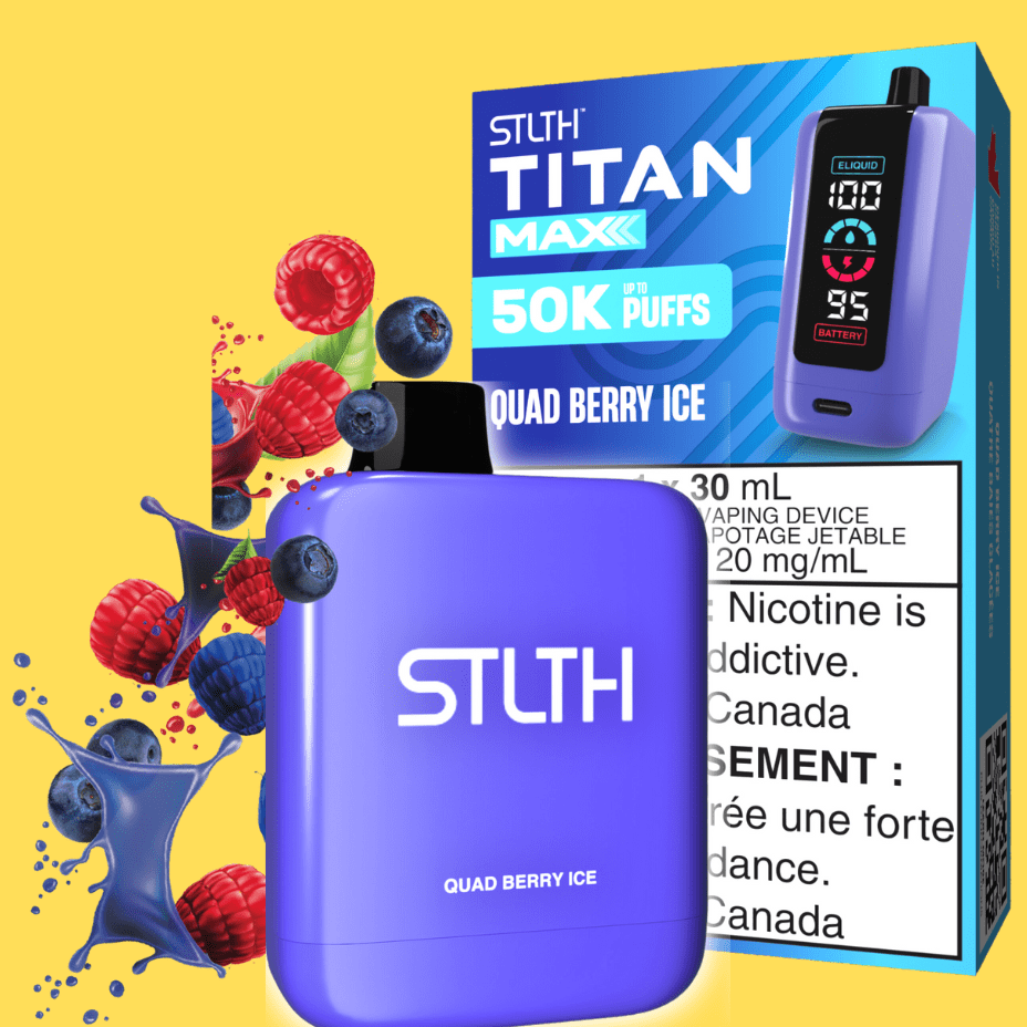 STLTH Disposable Vape 50000 Puffs STLTH Titan Max 50k Disposable Vape-Quad Berry Ice STLTH Titan Max 50k Disposable Vape-Quad Berry Ice in Yorkton