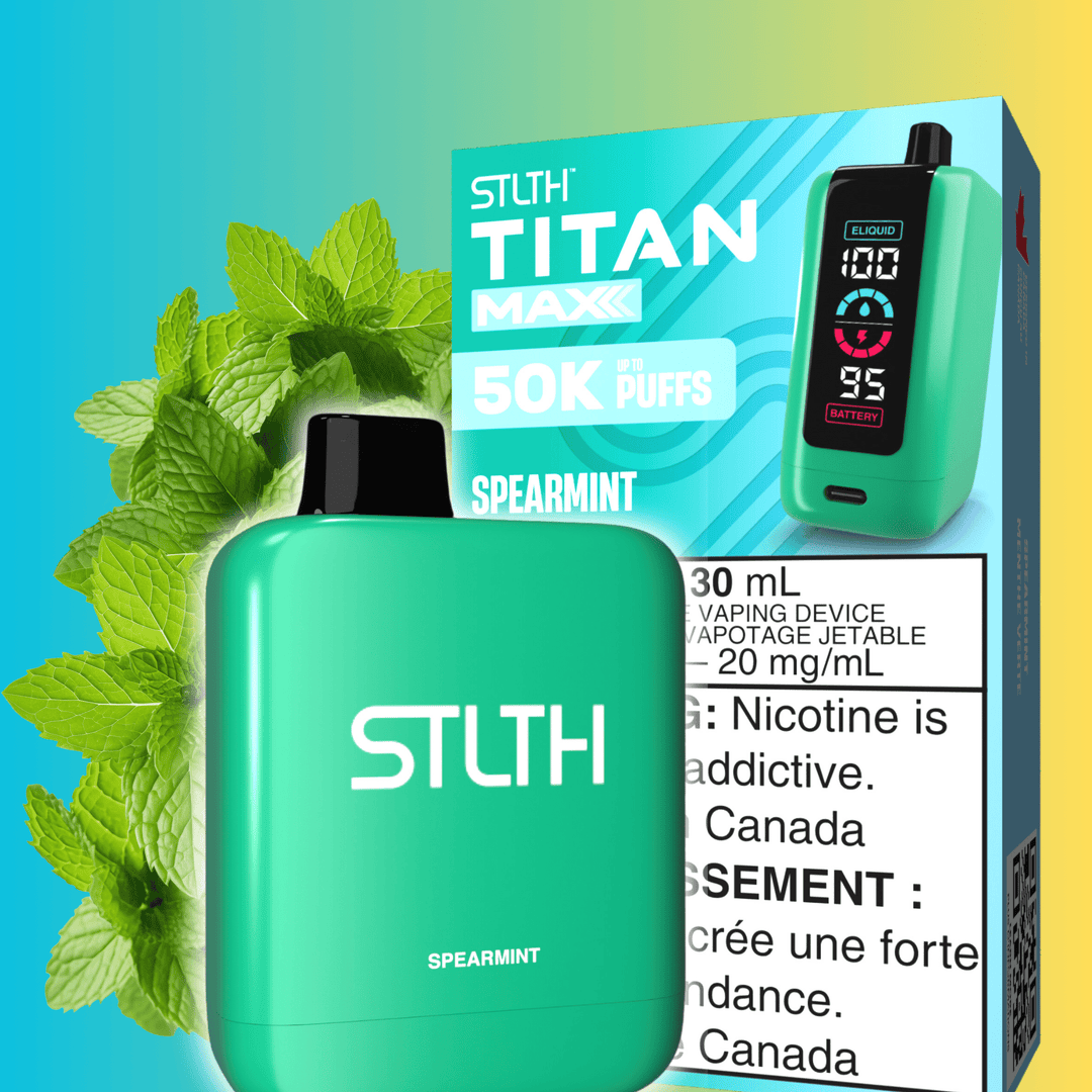 STLTH Disposable Vape 50000 Puffs STLTH Titan Max 50k Disposable Vape-Spearmint STLTH Titan Max 50k Disposable Vape-Spearmint in Yorkton SK