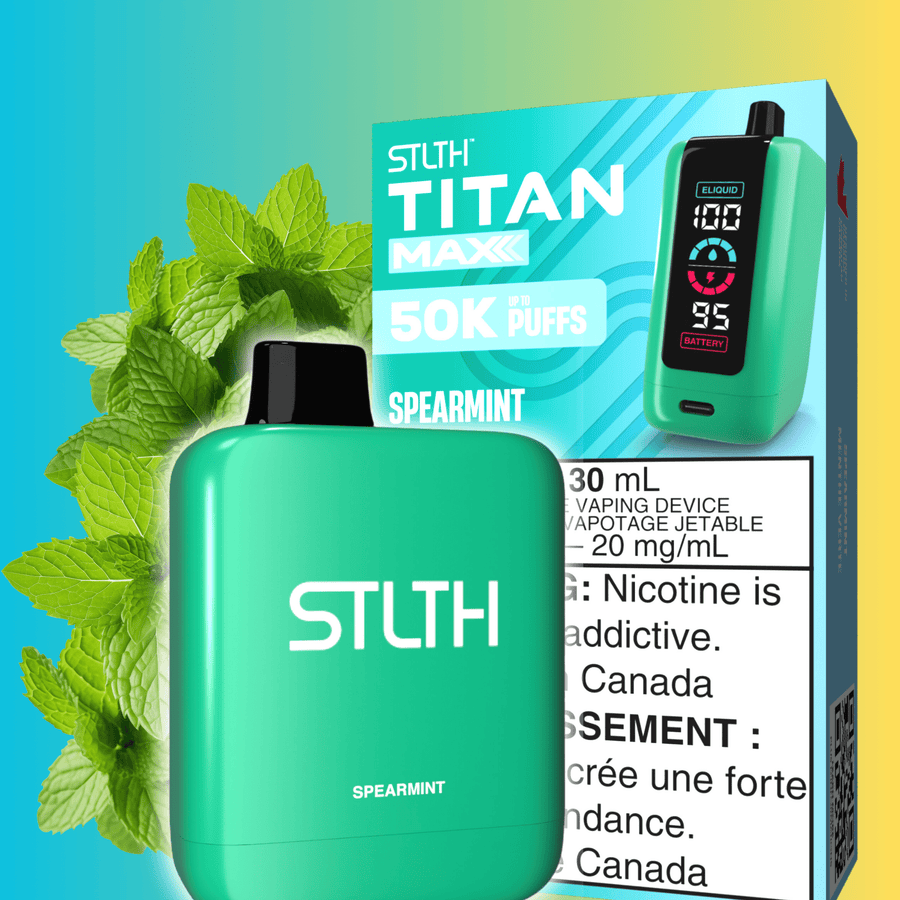 STLTH Disposable Vape 50000 Puffs STLTH Titan Max 50k Disposable Vape-Spearmint STLTH Titan Max 50k Disposable Vape-Spearmint in Yorkton SK