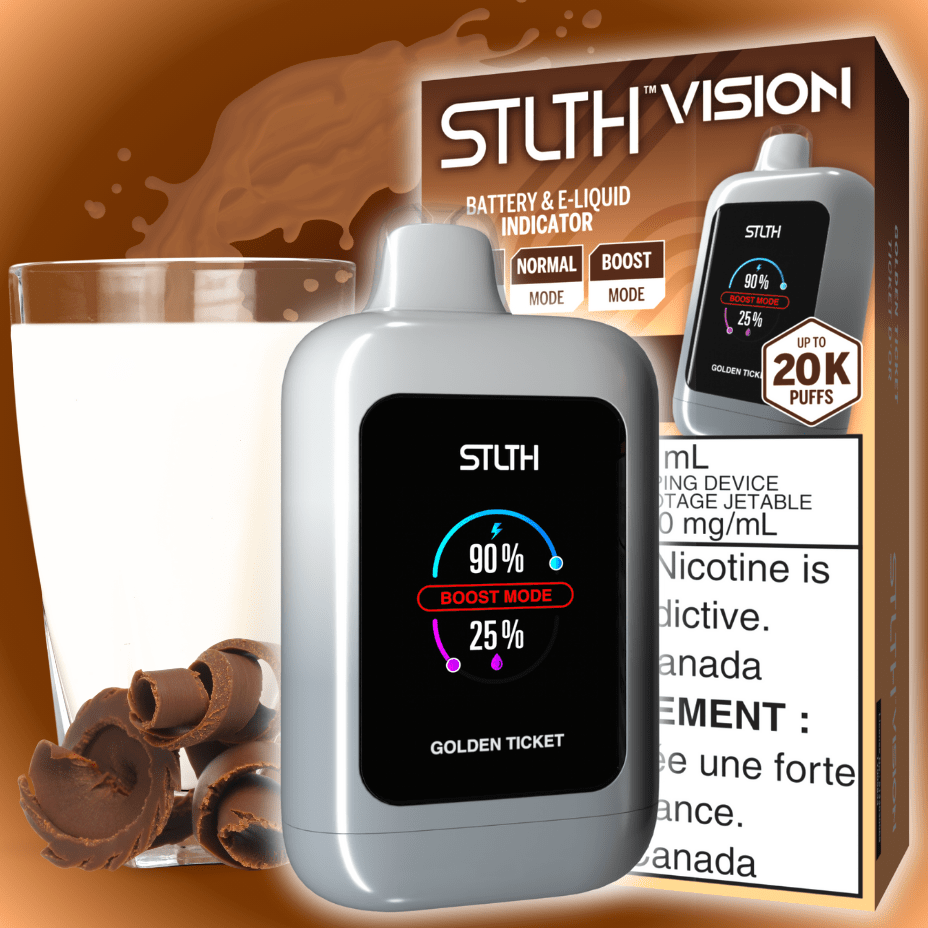 STLTH Disposables 20000 Puffs / 20mg STLTH Vision 20K Disposable Vape - Golden Ticket STLTH Vision 20K Disposable Vape - Golden Ticket