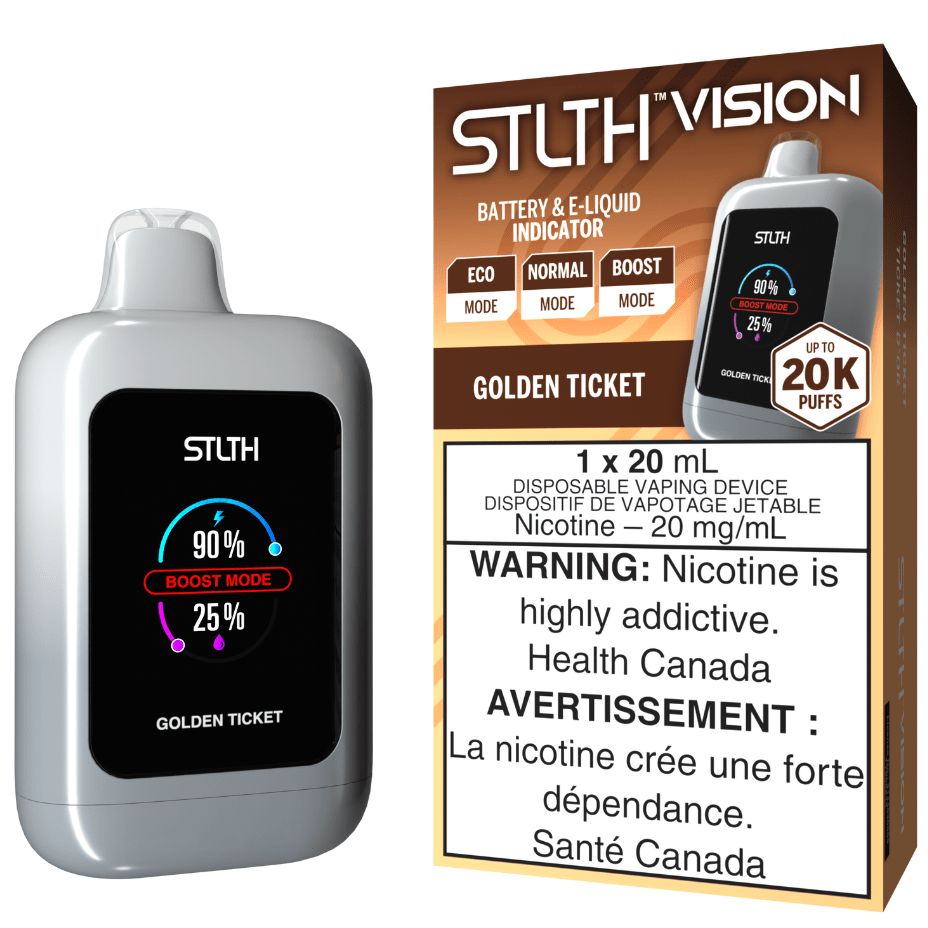 STLTH Disposables 20000 Puffs / 20mg STLTH Vision 20K Disposable Vape - Golden Ticket STLTH Vision 20K Disposable Vape - Golden Ticket