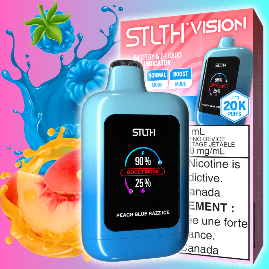 STLTH Disposables 20000 Puffs / 20mg STLTH Vision 20K Disposable Vape - Peach Blue Razz Ice