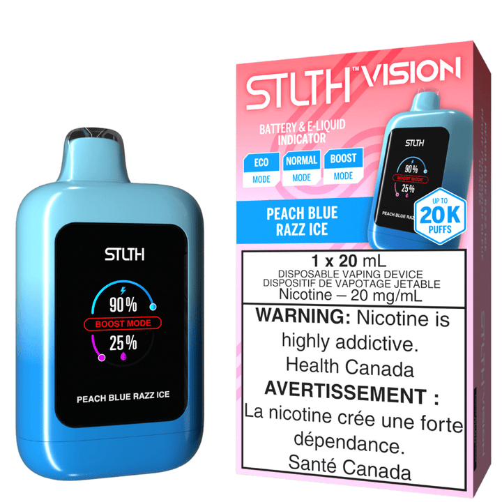 STLTH Disposables 20000 Puffs / 20mg STLTH Vision 20K Disposable Vape - Peach Blue Razz Ice STLTH Vision 20K Disposable Vape - Peach Blue Razz Ice