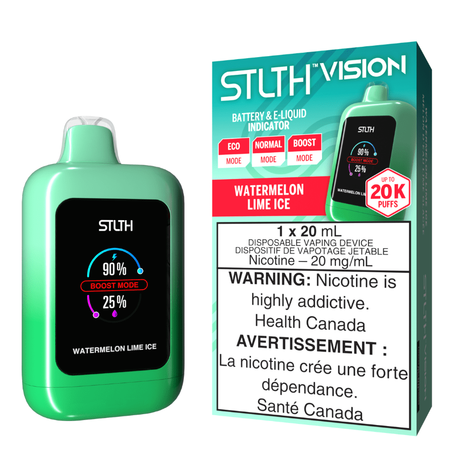 STLTH Disposables 20000 Puffs STLTH Vision 20K Disposable Vape - Watermelon Lime Ice STLTH Vision Disposable Vape-Watermelon Lime Ice - Yorkton