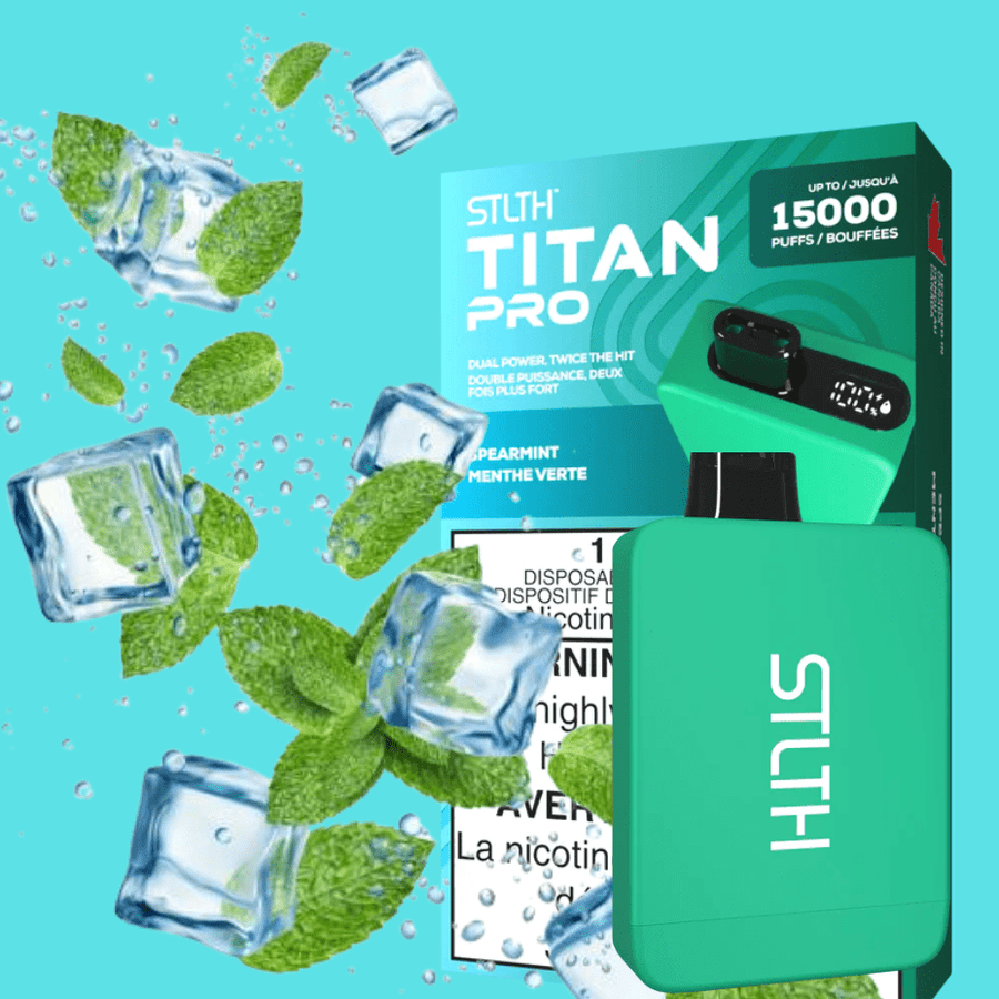 STLTH Disposables 20mL / 20mg STLTH Titan Pro Disposable Vape-Spearmint STLTH Titan Pro Disposable Vape - Spearmint-Yorkton Vape SuperStore Saskatchewan, Canada