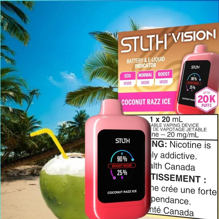 STLTH Disposables STLTH VISION Disposable Vape - Coconut Razz Ice STLTH VISION Disposable Vape - Coconut Razz Ice - Yorkton