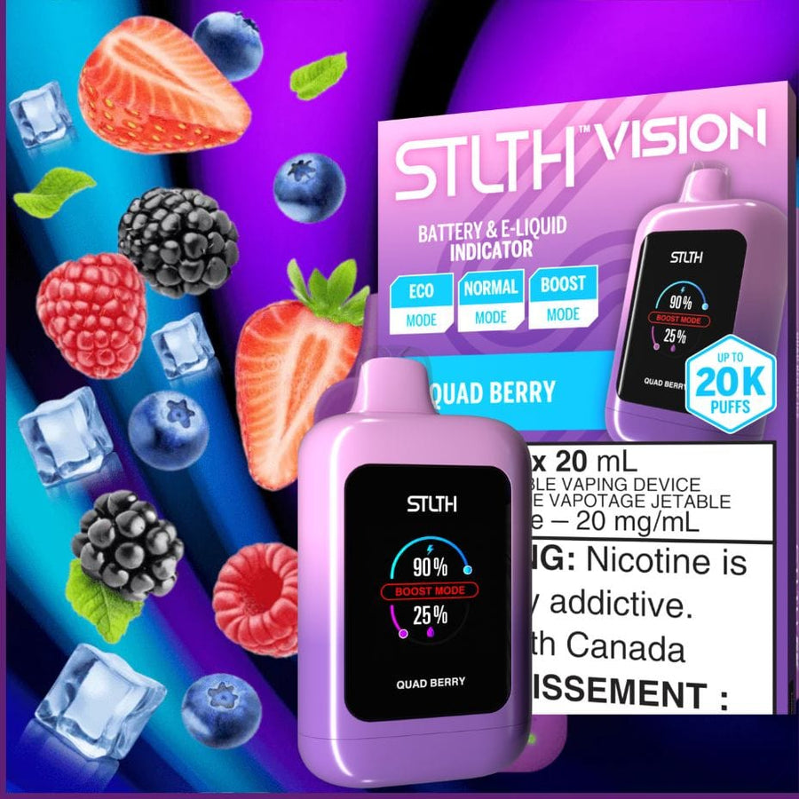 STLTH Disposables STLTH VISION Disposable Vape - Quad Berry STLTH VISION Disposable Vape - Quad Berry - Yorkton Vape