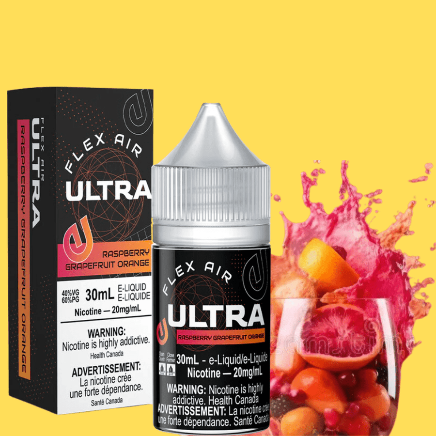 Ultra E-Liquid Salt Nic E-Liquid Flex Air Ultra Salt-Raspberry Grapefruit Orange Flex Air Ultra Salt-Raspberry Grapefruit Orange in Yorkton SK