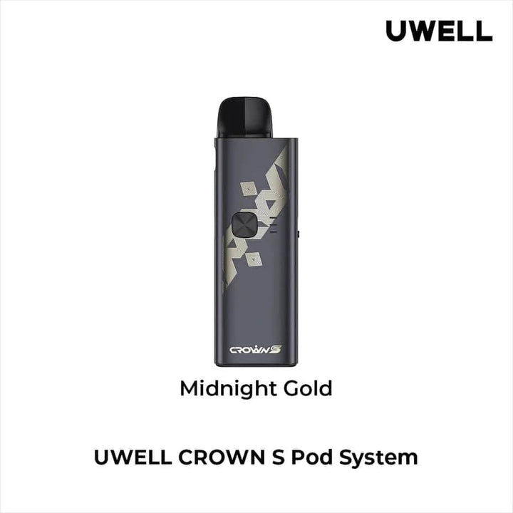 UWELL Pod Kits Gold Uwell Crown S Pod Kit Uwell Crown S Pod Kit 1500mAh - 5ml Tank - Yorkton Vape SuperStore