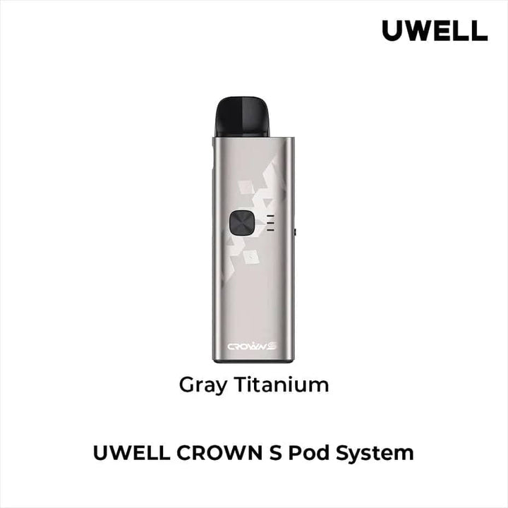 UWELL Pod Kits Gray Uwell Crown S Pod Kit Uwell Crown S Pod Kit 1500mAh - 5ml Tank - Yorkton Vape SuperStore