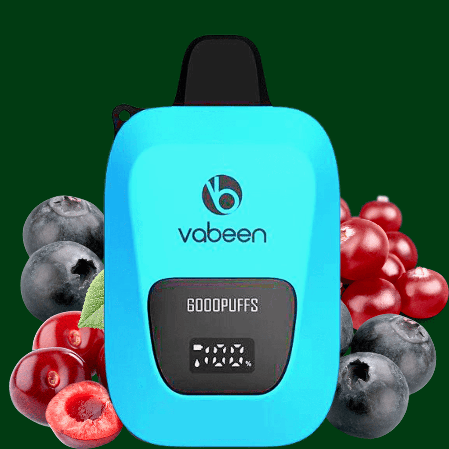 Vabeen Disposables 20mg / 13mL Vabeen Flex Air Ultra 6000 Disposable Vape-Blueberry Cherry Cranberry Vabeen Flex Air Ultra 6000 Disposable Vape-Blueberry Cherry Cranberry