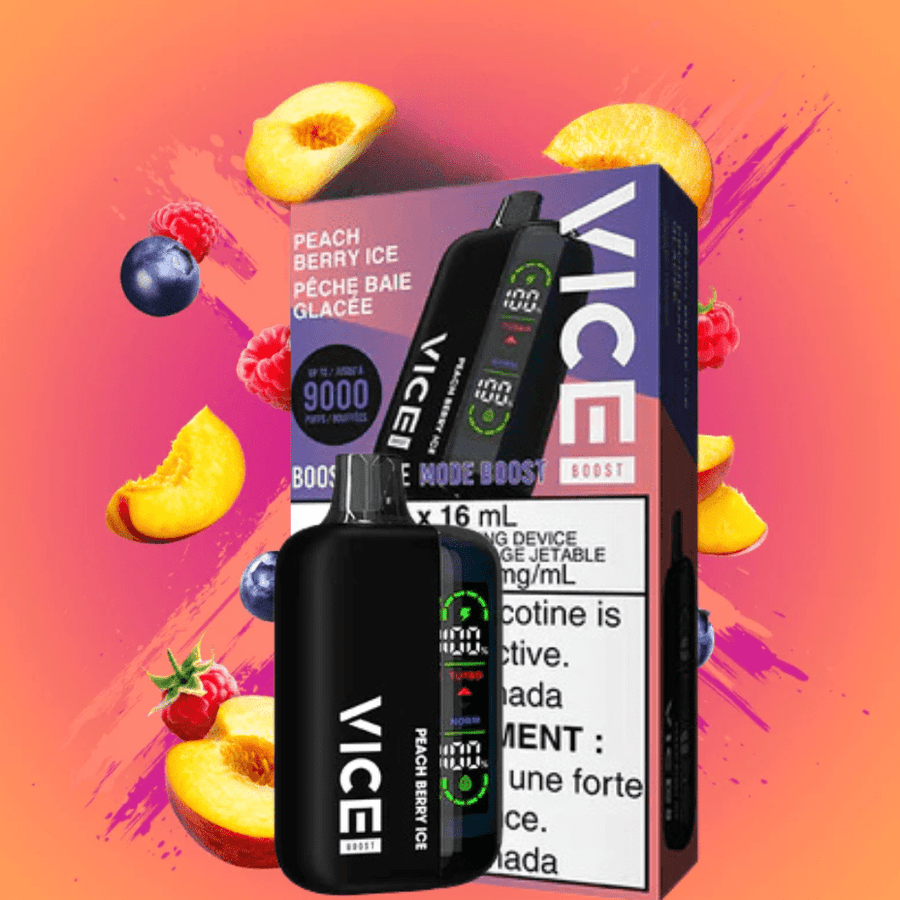 Vice Boost Disposables 9000 Puffs / 20mg Vice Boost Disposable Vape-Peach Berry Vice Boost Disposable Vape-Peach Berry