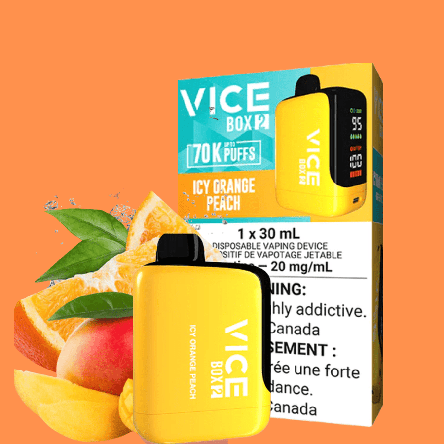 Vice Box 2 Disposable Vape-Icy Orange Peach Vapexcape Vape and Bong Shop Regina Saskatchewan