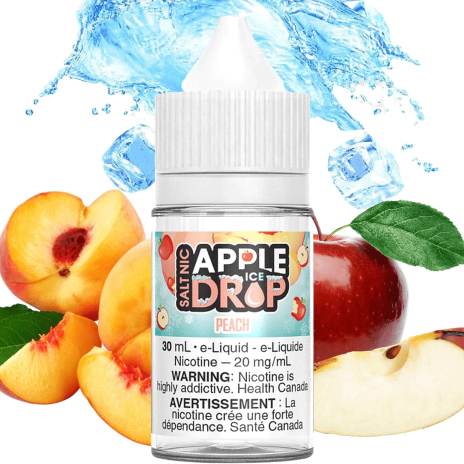 Apple Drop Salt E-Liquid Salt Nic E-Liquid 30ml / 12mg Peach Ice Salts by Apple Drop E-Liquid Peach Ice Salts by Apple Drop-Yorkton Vape Superstore & Bong Shop 