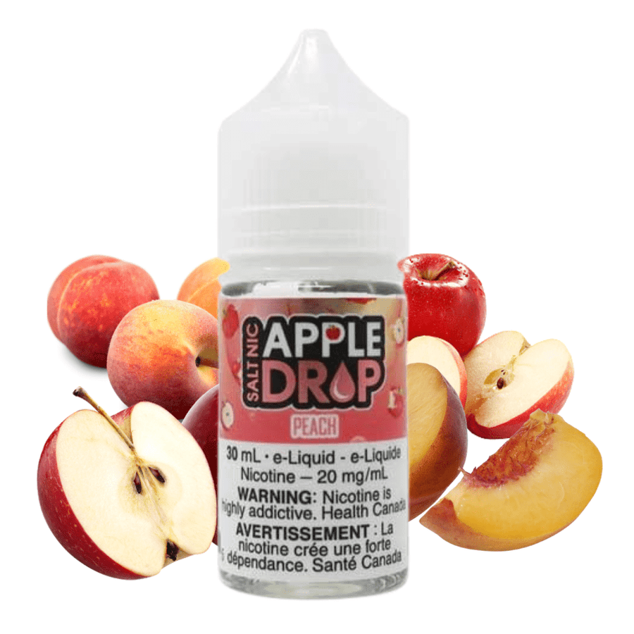 Apple Drop Salt E-Liquid Salt Nic E-Liquid 30ml / 12mg Peach Salts by Apple Drop E-Liquid Peach Salts by Apple Drop-Yorkton Vape Superstore & Bong Shop SK