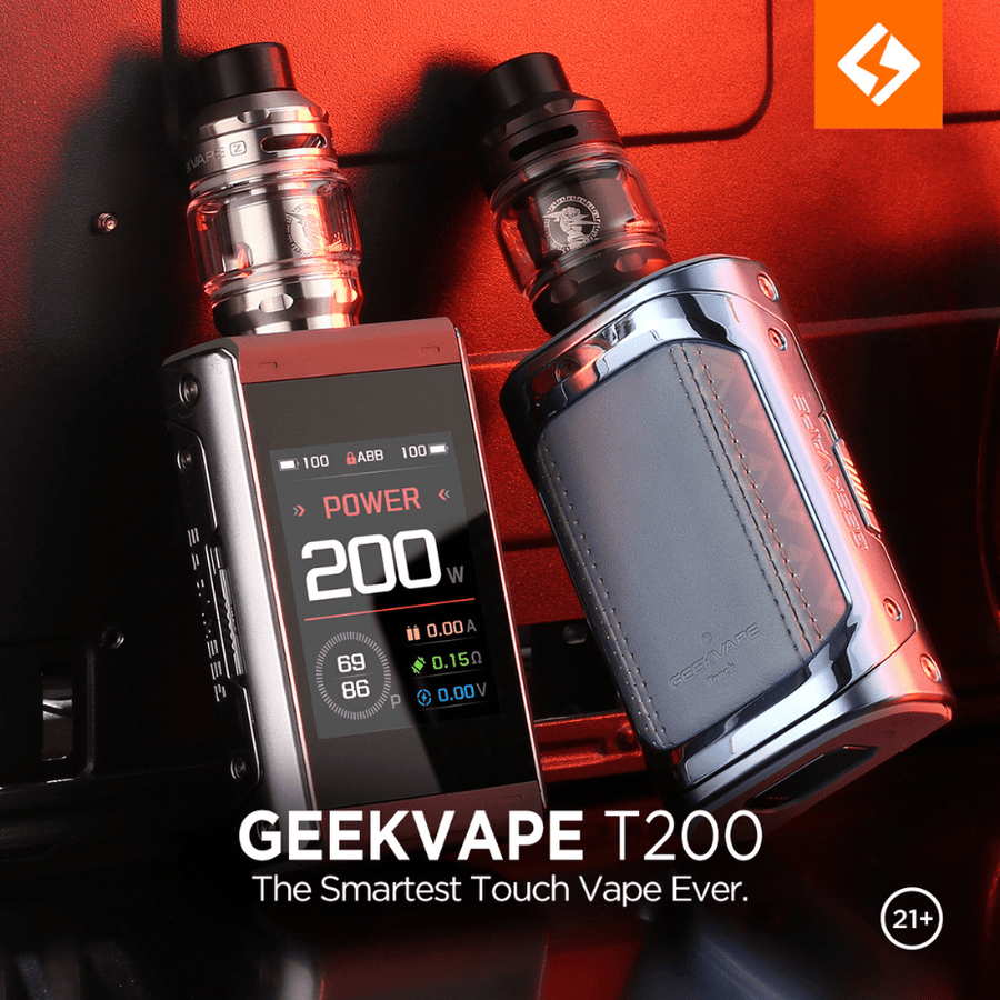 Geekvape Starter Kits 200W / Black Geekvape T200 Aegis Touch Kit-200W Geekvape T200 Aegis Touch Kit-200W-Yorkton Vape SuperStore 