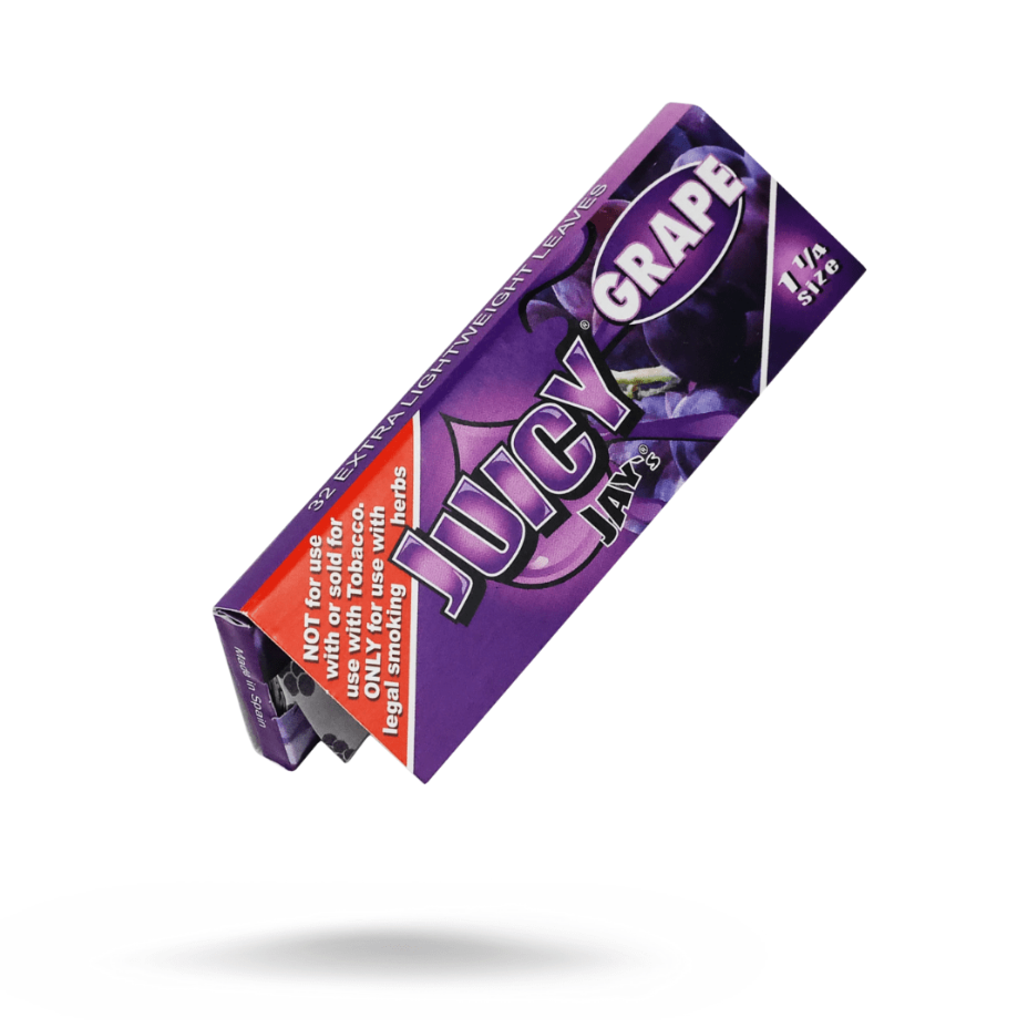 Juicy Jay's Rolling Papers 1¼ / Grape Juicy Jay's Grape Flavoured Rolling Papers 1 1/4 Juicy Jay's Grape Rolling Papers 1 1/4-Yorkton Vape SuperStore & Bong Shop SK, Canada