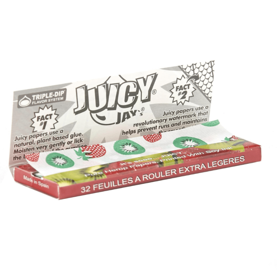 Juicy Jay's Rolling Papers 1¼ / Strawberry Kiwi Juicy Jay's Strawberry Kiwi Flavoured Rolling Papers 1 1/4 Juicy Jay's Strawberry Kiwi Rolling Papers 1 1/4-Yorkton Vape SuperStore & Bong Shop SK, Canada