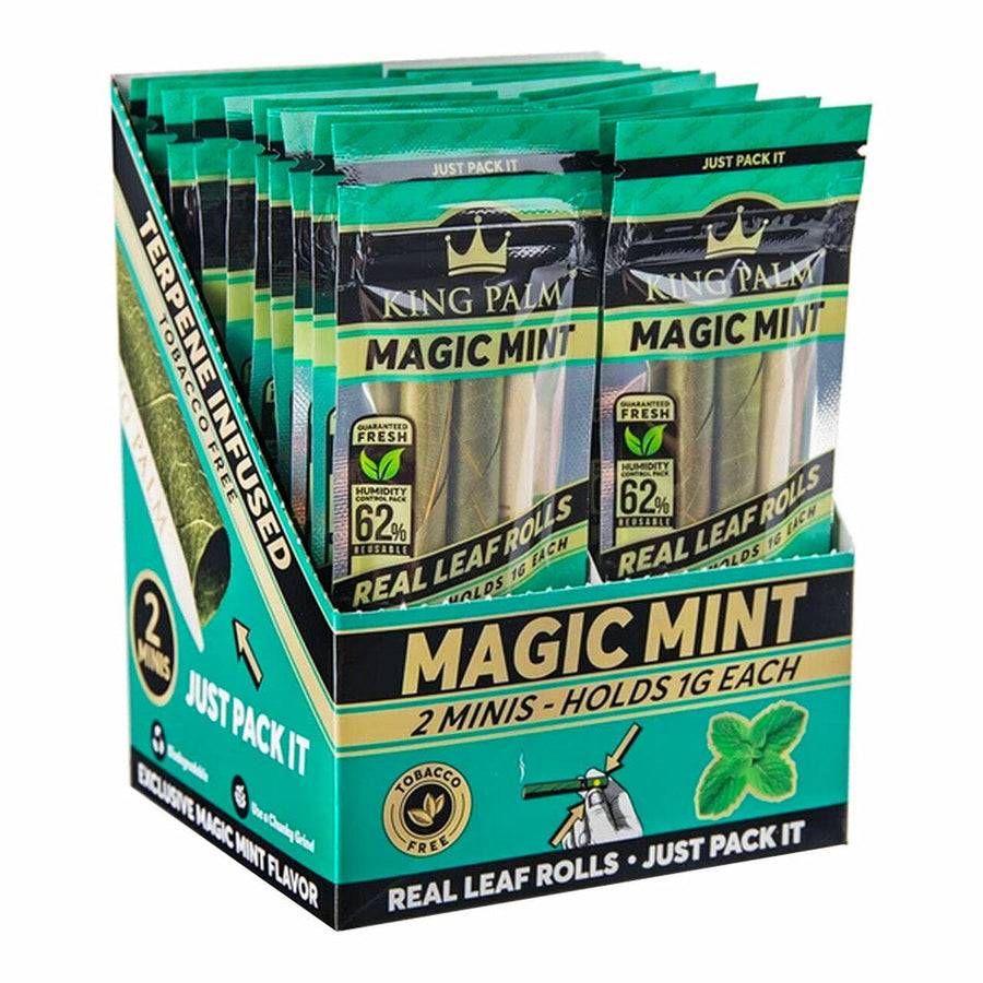 King Palm Pre-Rolled Cones 2/pkg / Magic Mint King Palm Mini Pre-Rolls-Magic Mint King Palm Mini Pre-Rolls-Magic Mint-Yorkton Vape SuperStore