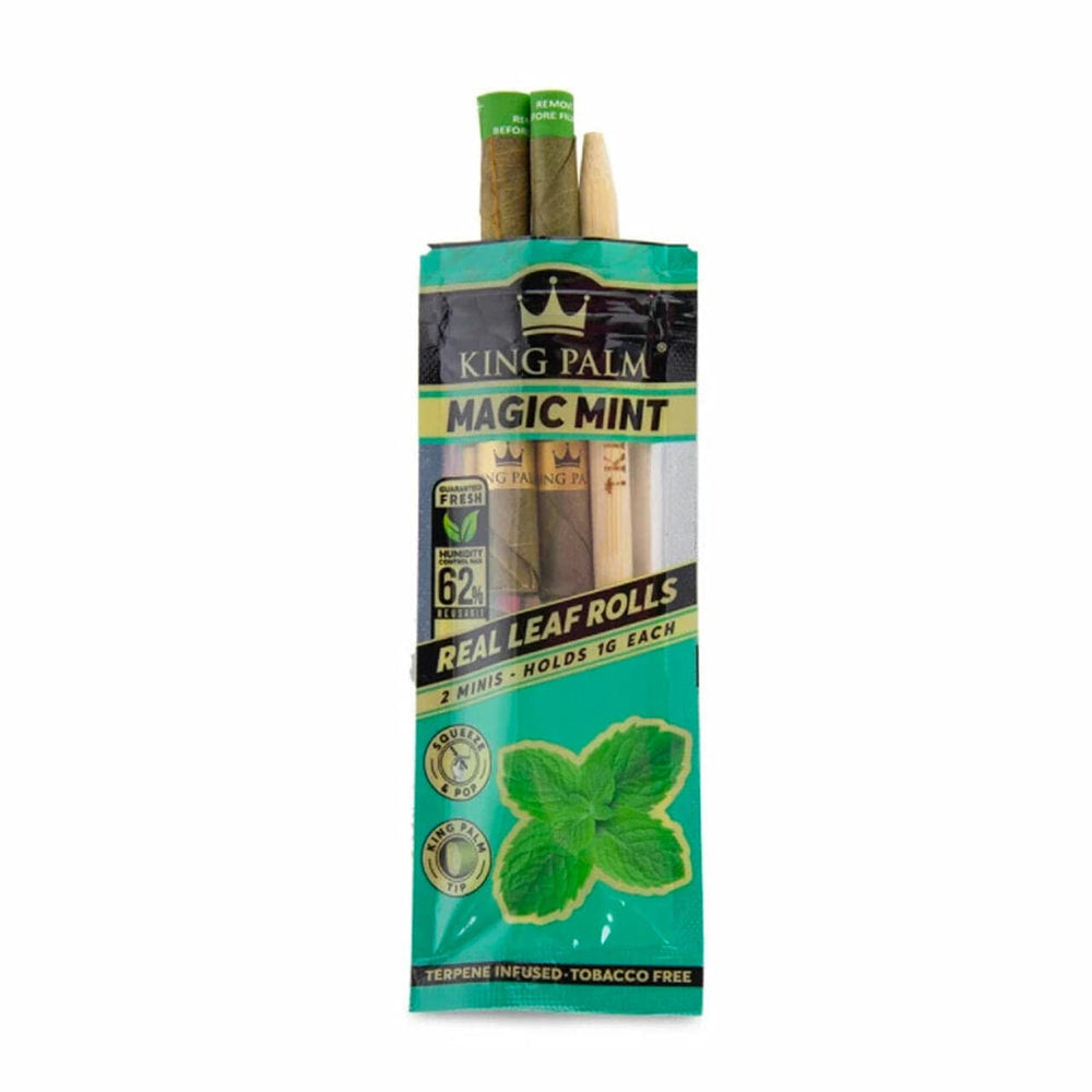 King Palm Pre-Rolled Cones 2/pkg / Magic Mint King Palm Mini Pre-Rolls-Magic Mint King Palm Mini Pre-Rolls-Magic Mint-Yorkton Vape SuperStore