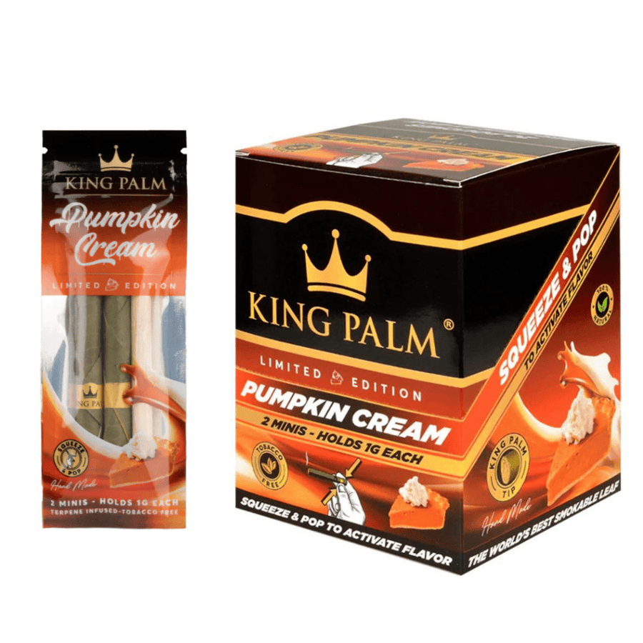 King Palm Pre-Rolled Cones 2/pkg / Pumpkin Cream King Palm Mini Pre-Rolls-Pumpkin Cream King Palm Mini Pre-Rolls-Pumpkin Cream-Yorkton Vape SuperStore