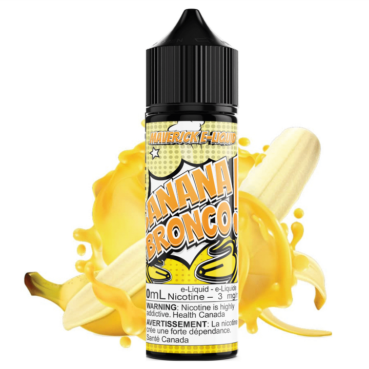 Maverick E-Liquid Freebase E-Liquid 60ml / 3mg Banana Bronco by Maverick E-Liquid Banana Bronco by Maverick E-Liquid-Yorkton Vape SuperStore & Bong Shop SK, Canada