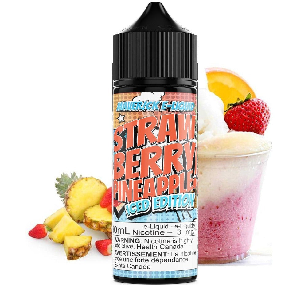 Maverick E-Liquid Freebase E-Liquid 60ml / 3mg Strawberry Pineapple Iced by Maverick E-Liquid Strawberry Pineapple Iced by Maverick E-Liquid-Yorkton Vape SuperStore & Bong Shop SK, Canada