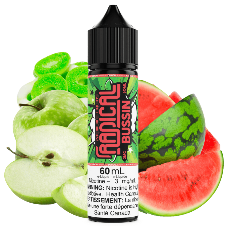 Radical E-Liquid Freebase E-Liquid 60ml / 3mg Bussin by Radical E-liquid Bussin by Radical E-liquid-Yorkton Vape Superstore SK, Canada