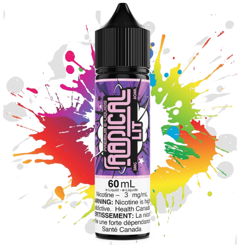 Radical E-Liquid Freebase E-Liquid 60ml / 3mg Lit by Radical E-liquid Lit by Radical E-liquid-Yorkton Vape Superstore SK, Canada