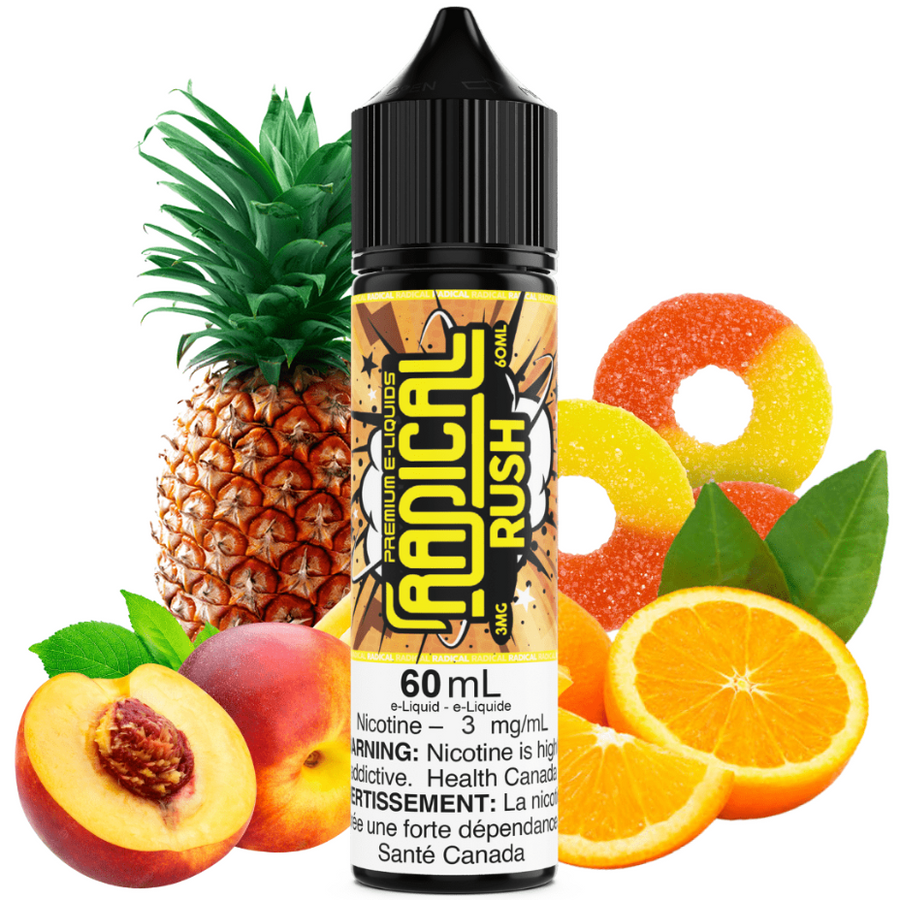 Radical E-Liquid Freebase E-Liquid 60ml / 3mg Rush By Radical E-Liquid Rush By Radical E-Liquid-Yorkton Vape SuperStore & Bong Shop SK, Canada