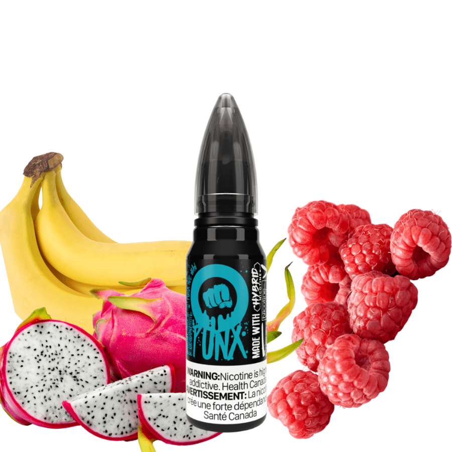 Riot Punx E-Liquid Salt Nic E-Liquid 5mg Banana, Raspberry & Dragon Fruit Hybrid Salt by Riot Punx E-Liquid Banana, Raspberry, DragonFruit Riot Punx-Yorkton Vape SuperStore 