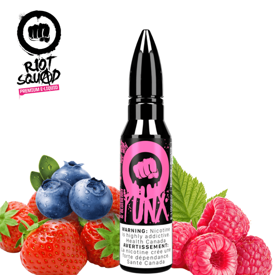 Riot Punx Salt E-Liquid Freebase E-Liquid 60ml / 3mg Riot Punx-Strawberry, Raspberry, Blueberry Strawberry, Raspberry, Blueberry by Riot Punx Yorkton Vape SuperStore