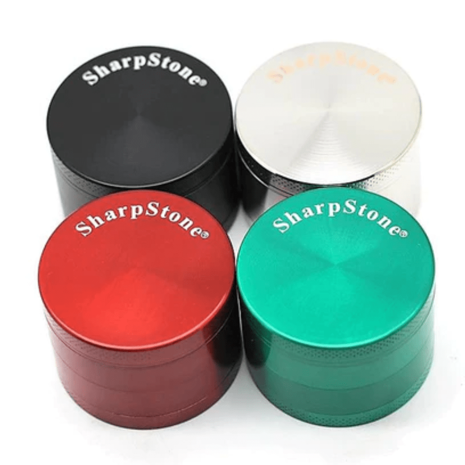 Sharpstone Herb Grinders Black Sharpstone 4-Piece Grinder 63mm Sharpstone 4-piece Cannabis grinder 63mm-Yorkton Vape Superstore 