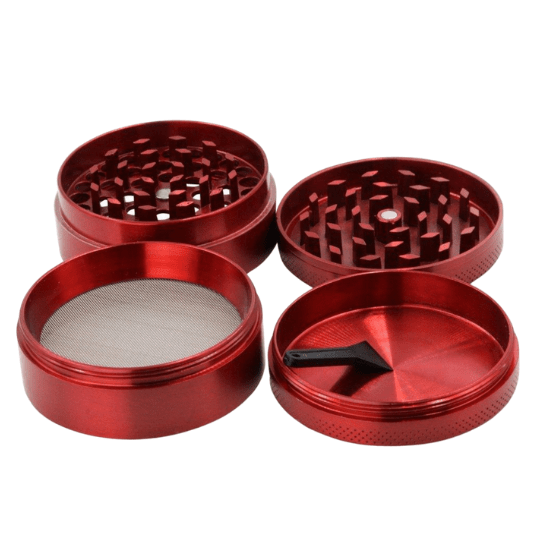 Sharpstone Herb Grinders Red Sharpstone 4-Piece Grinder 63mm Sharpstone 4-piece Cannabis grinder 63mm-Yorkton Vape Superstore 