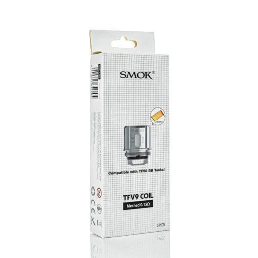 Smok Replacement Coils 0.15ohm Mesh SMOK TFV9 Replacement Coils - 5pck SMOK TFV9 Replacement Coils-5pck-Yorkton Vape SuperStore & Bong Shop SK, Canada