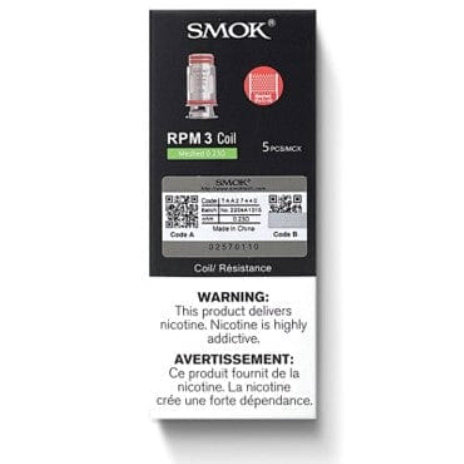 Smok Replacement Coils 5/pack / 0.15ohm Meshed SMOK RPM 3 Replacement Coils-5pkg SMOK RPM3 Replacement Coils-5pkg-Yorkton Vape SuperStore & Bong Shop SK, Canada