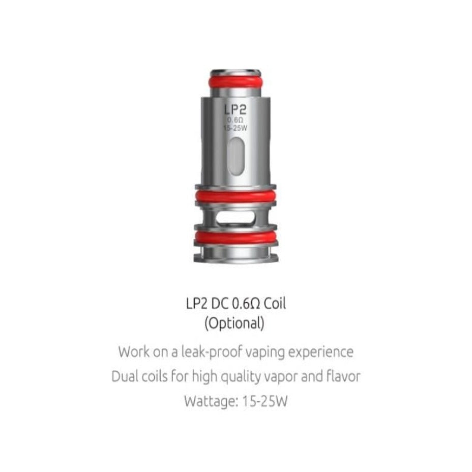 Smok Replacement Coils LP2 DC 0.6ohm MTL Smok LP2 Replacement Coils-5/pk Smok LP2 Replacement Coils-5/pk-Yorkton Vape SuperStore & Bong Shop SK, Canada