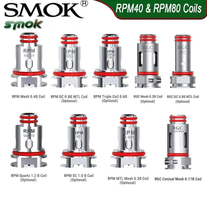 Smok Replacement Coils Smok RPM Replacement Coils Smok RPM Replacement Coils - Yorkton Vape SuperStore & Bong Shop SK, Canada