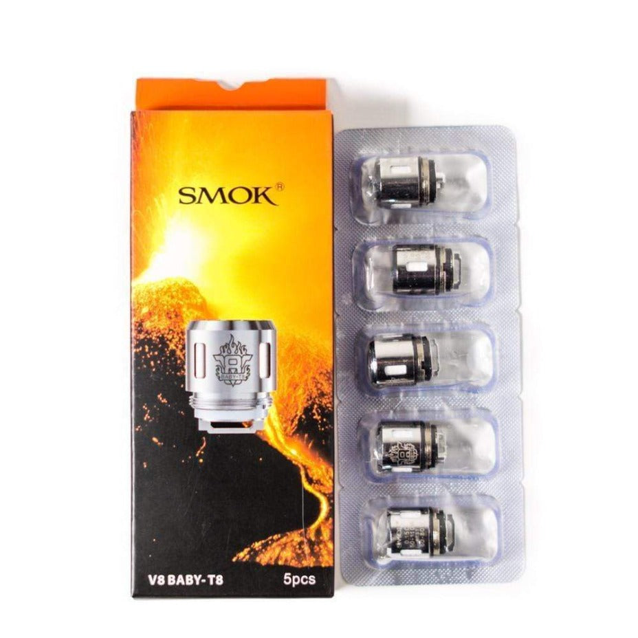 Smok Replacement Coils T8-0.15ohm Smok TFV8 Mini Replacement Coils Smok TFV8 Mini Coils - Yorkton Vape SuperStore & Bong Shop SK, Canada