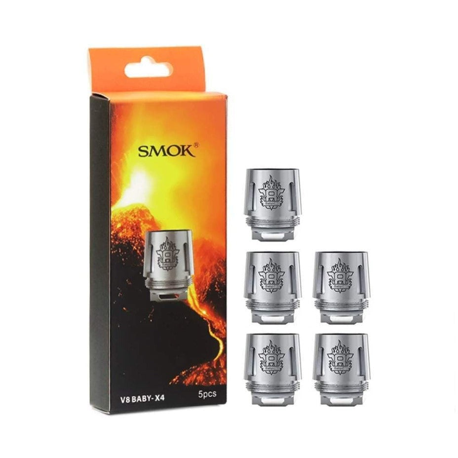 Smok Replacement Coils X4-0.15ohm Smok TFV8 Mini Replacement Coils Smok TFV8 Mini Coils - Yorkton Vape SuperStore & Bong Shop SK, Canada