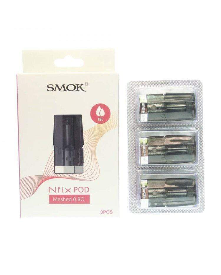 Smok Replacement Pods 3/pkg / Meshed 0.8 Smok Nfix Replacement Pods-CRC Smok Nfix Replacement Pods - Yorkton Vape SuperStore & Bong Shop SK, Canada