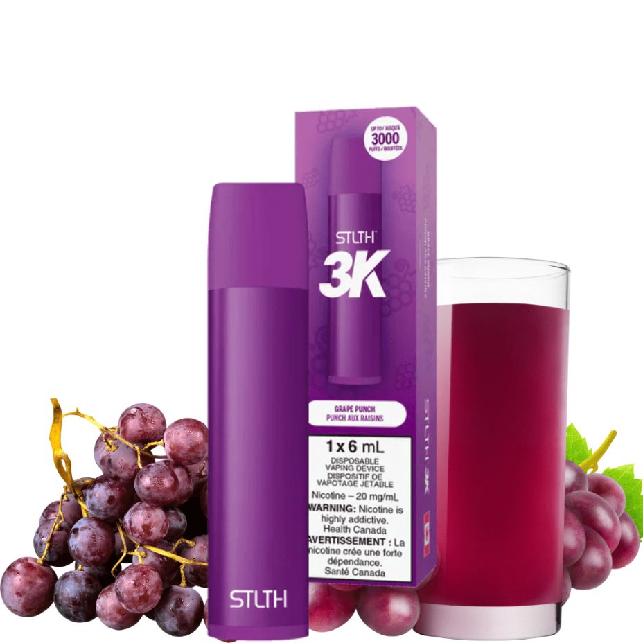 STLTH Disposables 20mg STLTH 3K Disposable Vape Grape Punch STLTH 3K Disposable Vape Grape Punch-Yorkton Vape Superstore & Bongs