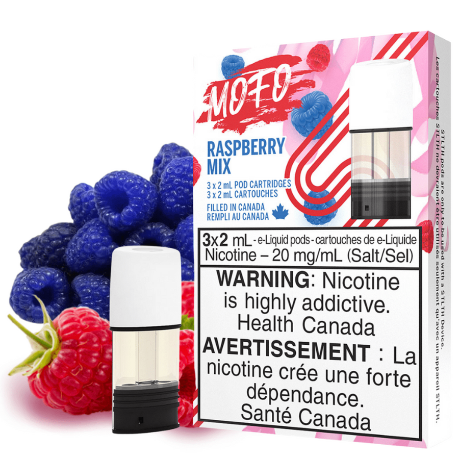 STLTH STLTH (S-Compatible) 3/pkg / 20mg STLTH Pods-MOFO Raspberry Mix STLTH Pods-MOFO Raspberry Mix-Yorkton Vape SuperStore & Bong Shop