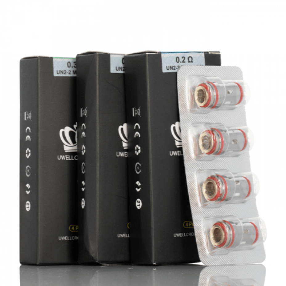 UWELL Replacement Coils 0.23ohm TC Uwell Crown V Replacement Coils - 4pck Uwell Crown V Replacement Coils-Yorkton Vape SuperStore & Bong Shop SK, Canada