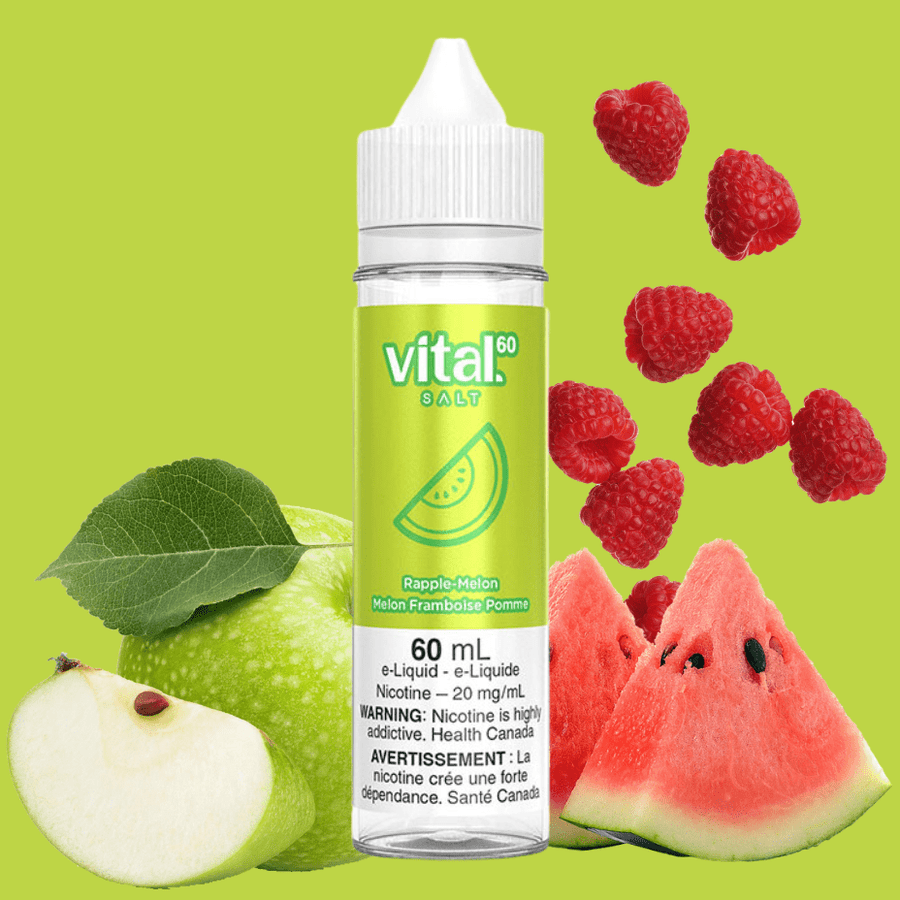 Vital E-Liquid Salt Nic E-Liquid 60ml / 12mg Rapple-Melon by Vital 60 Salt Rapple-Melon by Vital 60 Salt-Yorkton Vape Superstore SK, Canada